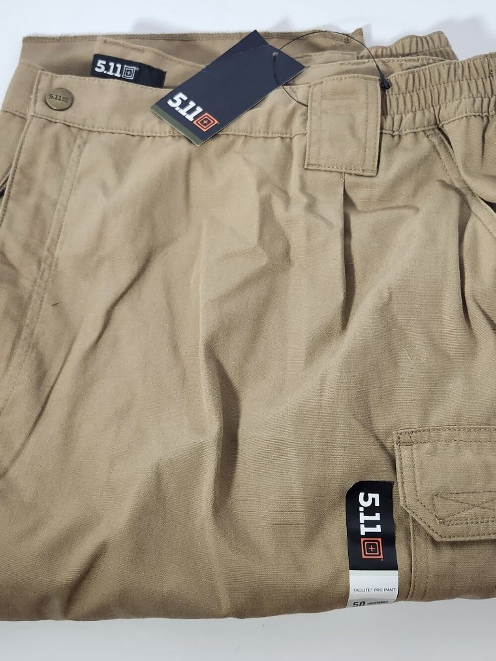 5.11 Tactical Taclite Pro Pants Coyote Brown Size 50 Unhemmed NWT